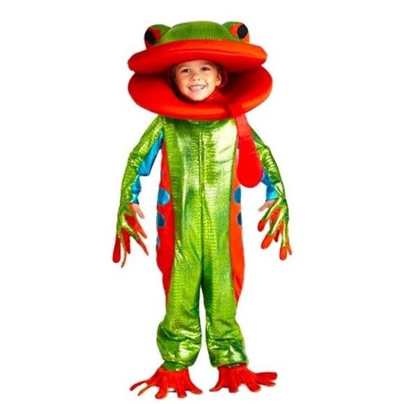 Childs Tree Frog Costume Wishcraft Chasing Fireflies Size XL 10 - 12 Halloween - Picture 2 of 4